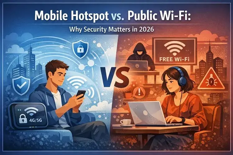Mobile Hotspot vs. Public Wi-Fi: Why Security Matters in 2026