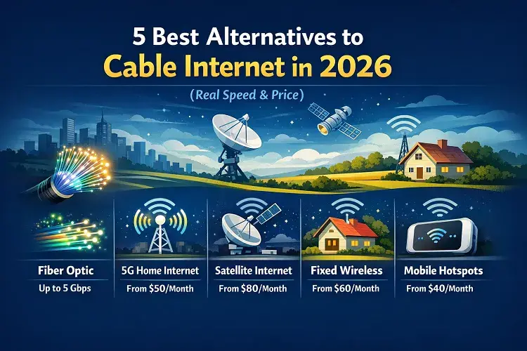 5 Best Alternatives to Cable Internet in 2026 (Real Speed & Price )