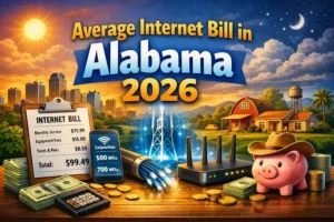 Average Internet Bill in Alabama