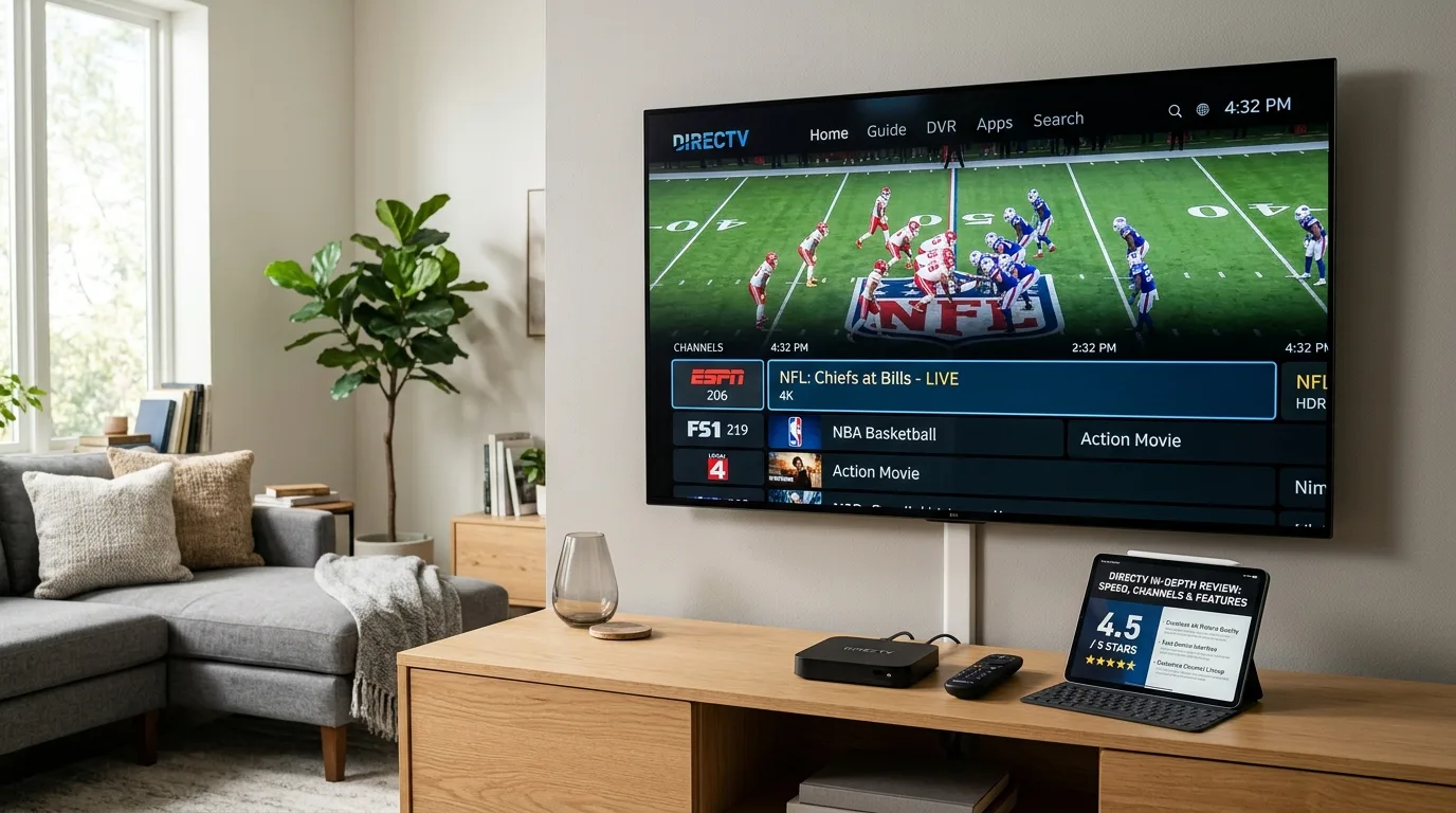 DIRECTV In-Depth Review Testing Gemini 4K Live Sports Broadcast and Program Guide