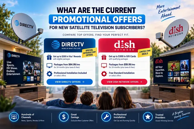 What Are the Current Promotional Offers for New Satellite Television Subscribers?